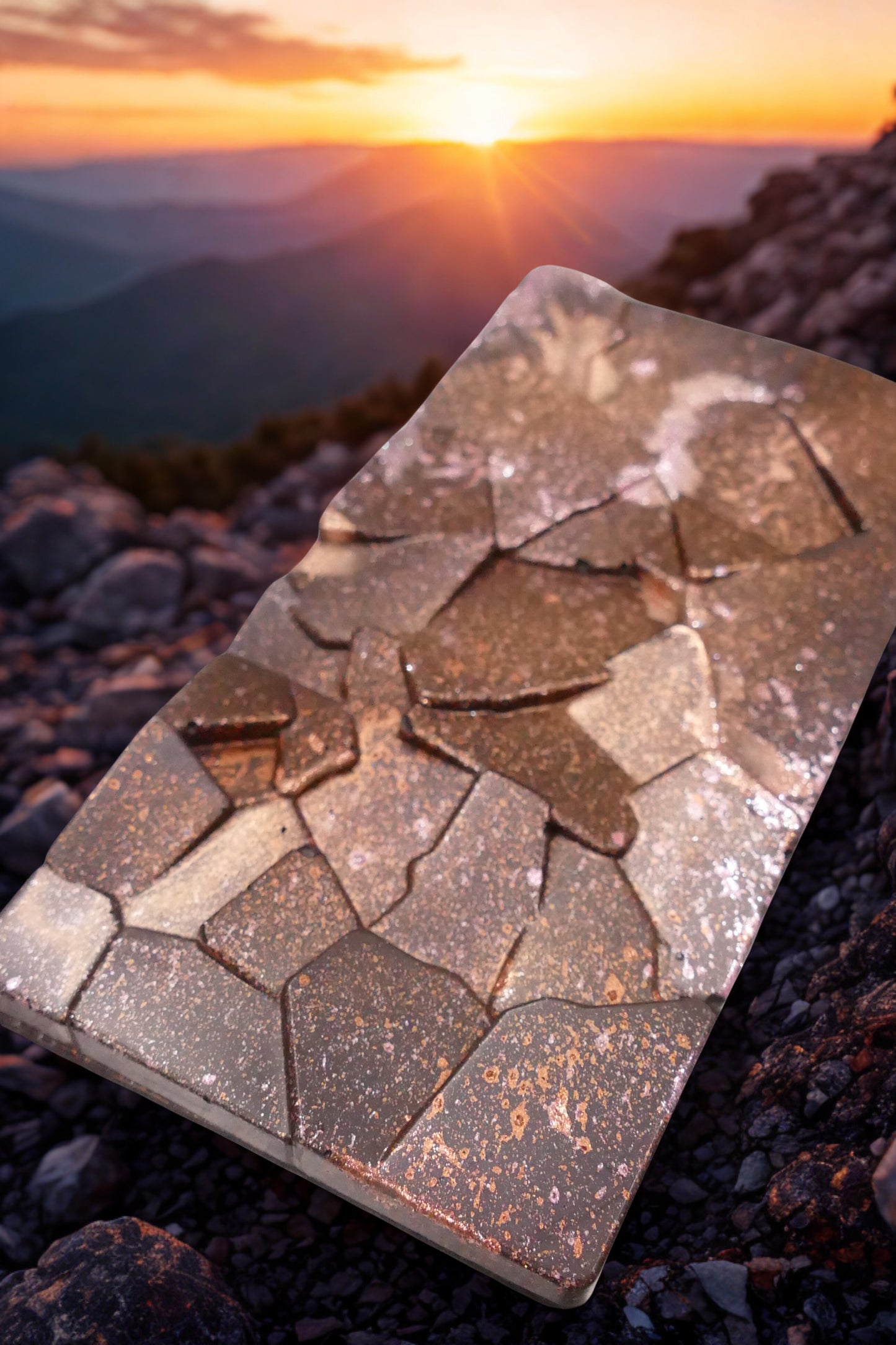 Tavoletta al cioccolato fondente 65% rocce delle Dolomiti 100g