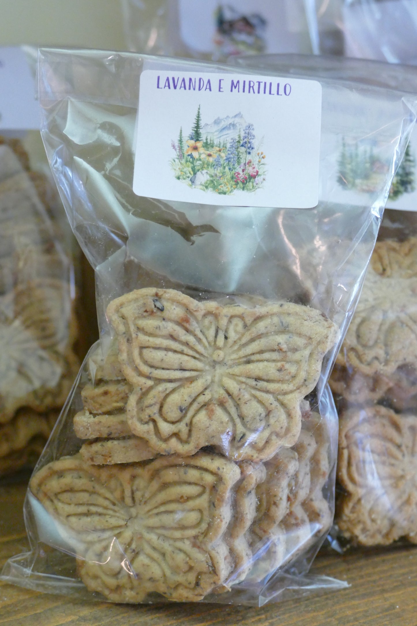 Biscotti alla lavanda e mirtillo