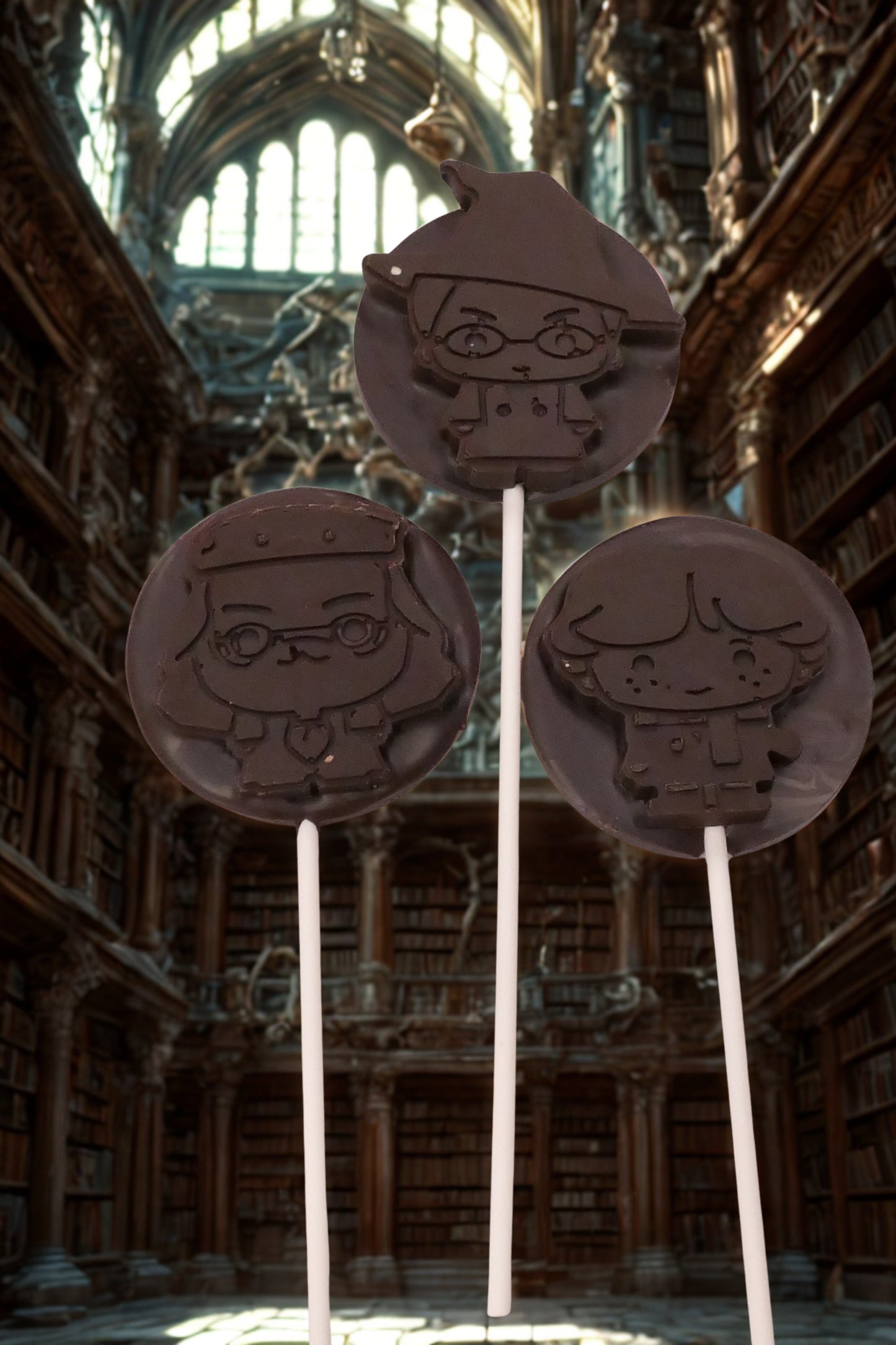 Lecca lecca al cioccolato fondente Harry Potter