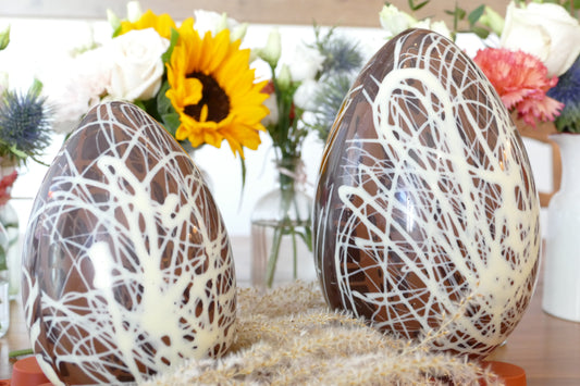Uovo di Pasqua triplo cioccolato 250g - 20cm Non idoneo alla spedizione