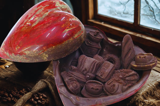 Cuore 3d al cioccolato fondente 65% Hygge 170g