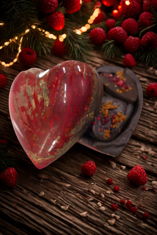 Cuore 3d al cioccolato fondente 65% Enrosadira 170g