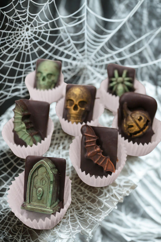 Blister di 6 Cioccolatini al cioccolato fondente 65% 70g Halloween
