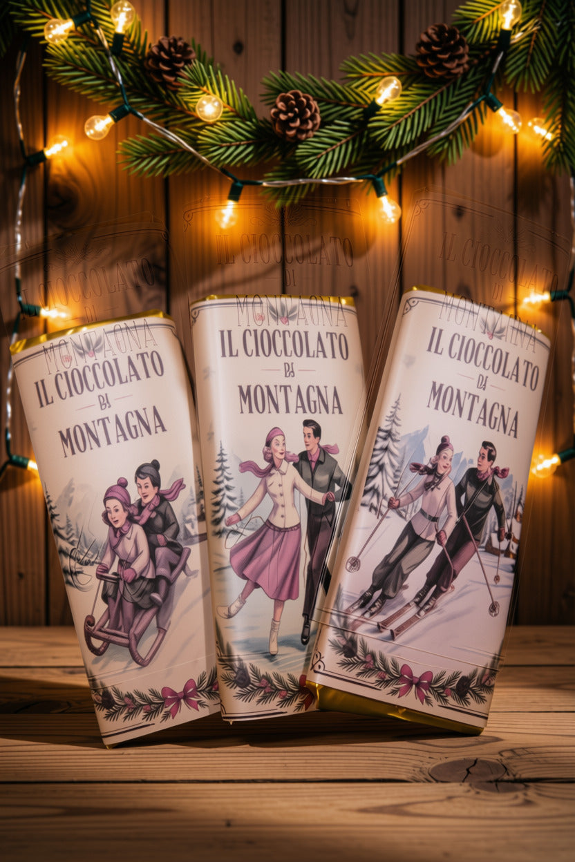 Tris tavolette vintage il Cioccolato di Montagna 150g